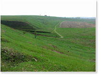 Задушное, круговая панорама с места старта на южном склоне (май 2009).
