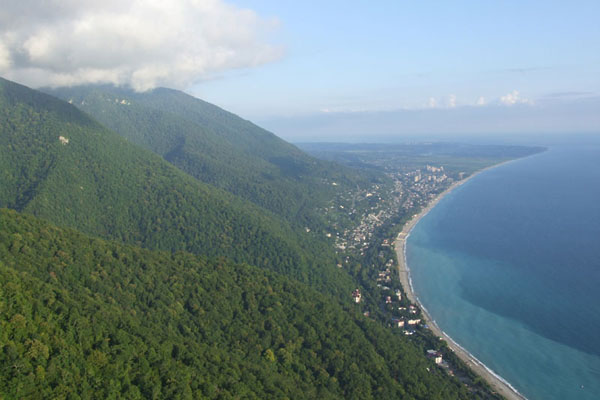 Гагра с высоты 1300 м.