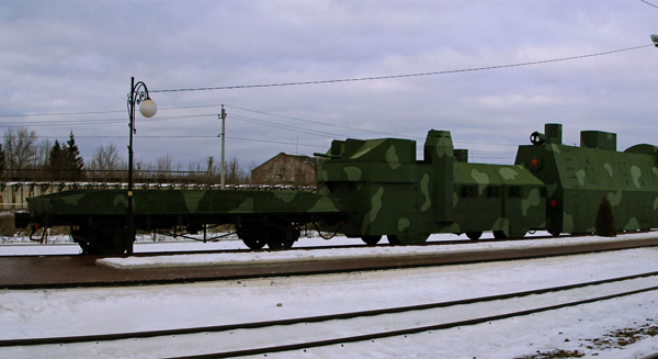 Музей бронепоезда на станции Чернь.