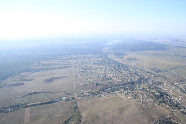 Вид от Тас-Тау в сторону Симферополя.