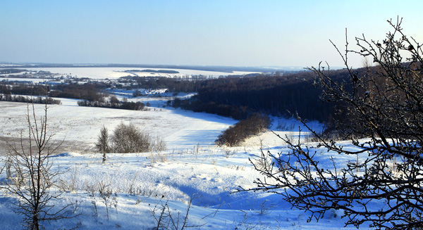 Новосильский склон утром 7 января.