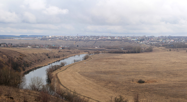 Утро 9 марта 2020 г. Вид на город Новосиль с восточного старта. Постояли, посмотрели и поехали домой.