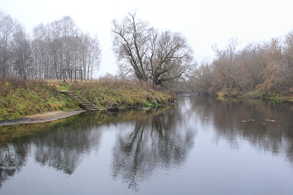 Осенний пейзаж у речки Залегощь.