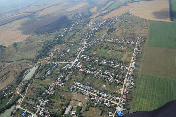 Западная граница поселка Юца